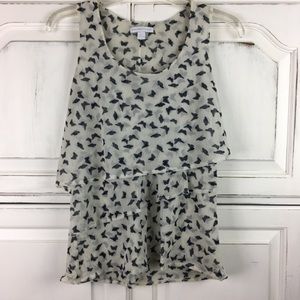 New York and Company Stretch Mesh Sleeveless Top